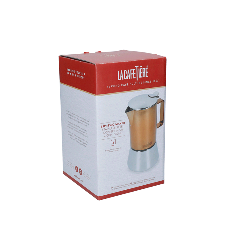La Cafetière 4 Koppar Espressokanna Koppar