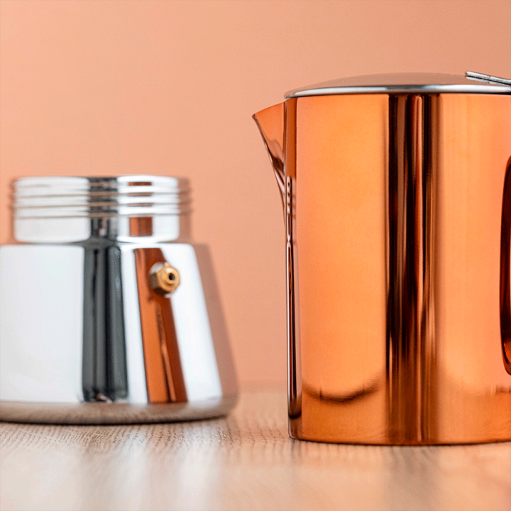 La Cafetière 4 Koppar Espressokanna Koppar