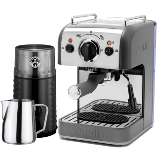 Dualit 3 in 1 Espressomaskin Inkl. Mjölkkanna & Kaffekvarn