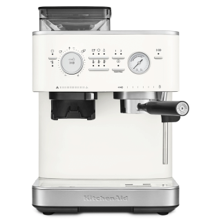 KitchenAid Semiautomatisk Espressomaskin inkl. Kvarn Porslinsvit