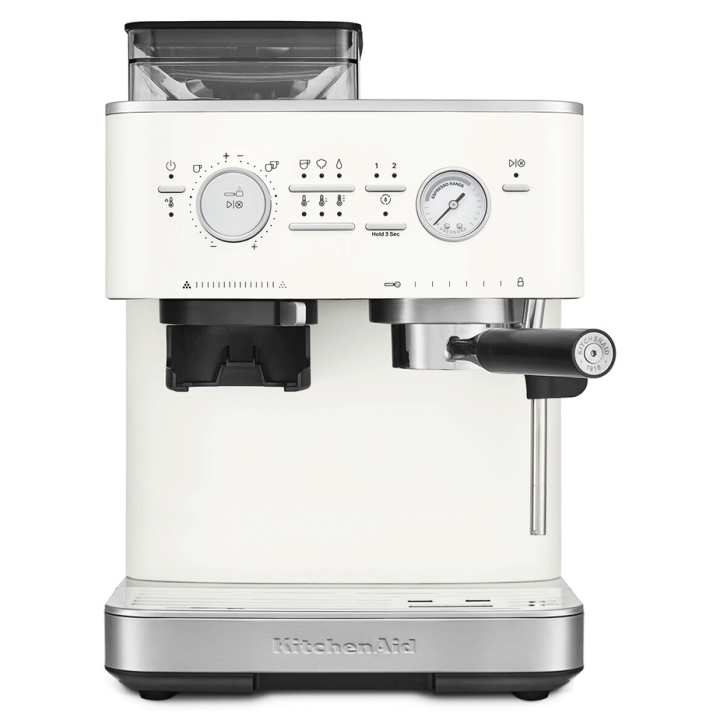 KitchenAid Semiautomatisk Espressomaskin inkl. Kvarn Porslinsvit