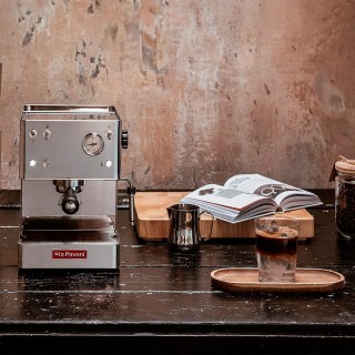 La Pavoni New Casa Bar Stål LPMCBS01EU Espressomaskin inkl. Ascaso i-Mini I2 Espressokvarn & House of Barista Baristautrustning