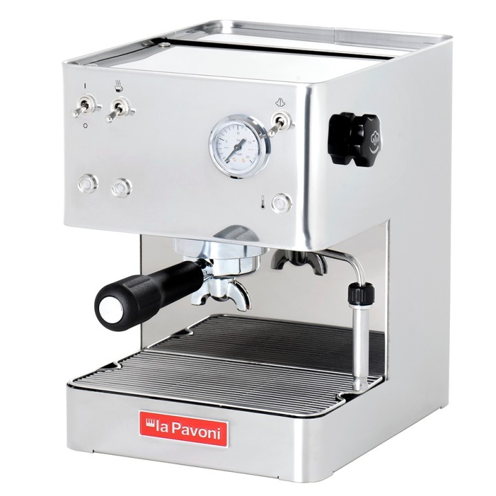 La Pavoni New Casa Bar Stål LPMCBS01EU Espressomaskin inkl. Ascaso i-Mini I2 Espressokvarn & House of Barista Baristautrustning
