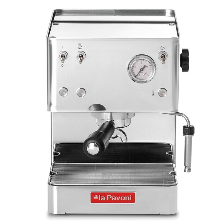 La Pavoni New Casa Bar Stål LPMCBS01EU Espressomaskin inkl. Ascaso i-Mini I2 Espressokvarn & House of Barista Baristautrustning