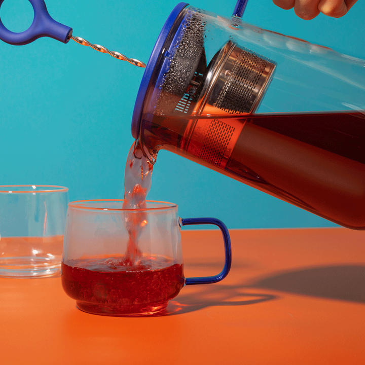 La Cafetière Gyro Spinfuser 1,25 L Tebryggare Blå/Glas