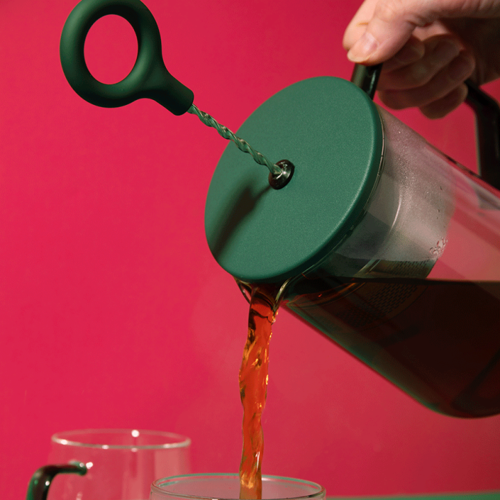 La Cafetière Gyro Spinfuser 1,25 L Tebryggare Grön/Glas
