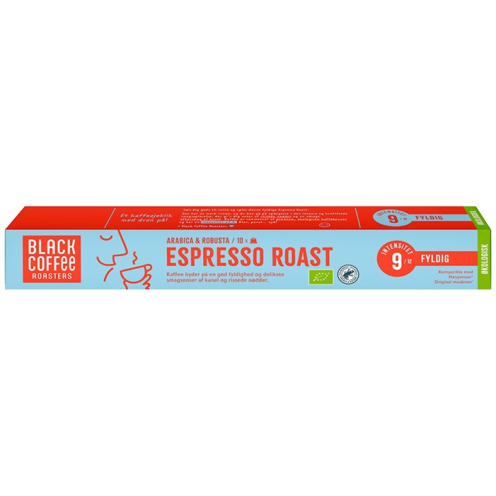 Black Coffee Roasters Espresso Roast Kaffekapslar Eko 10 x 10 st