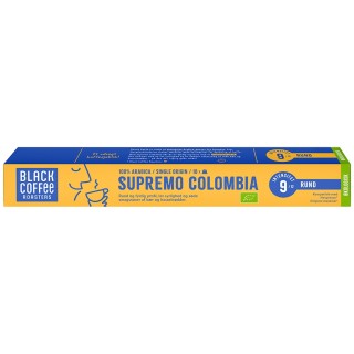 Black Coffee Roasters Supremo Colombia Kaffekapslar Eko 10 x 10 st