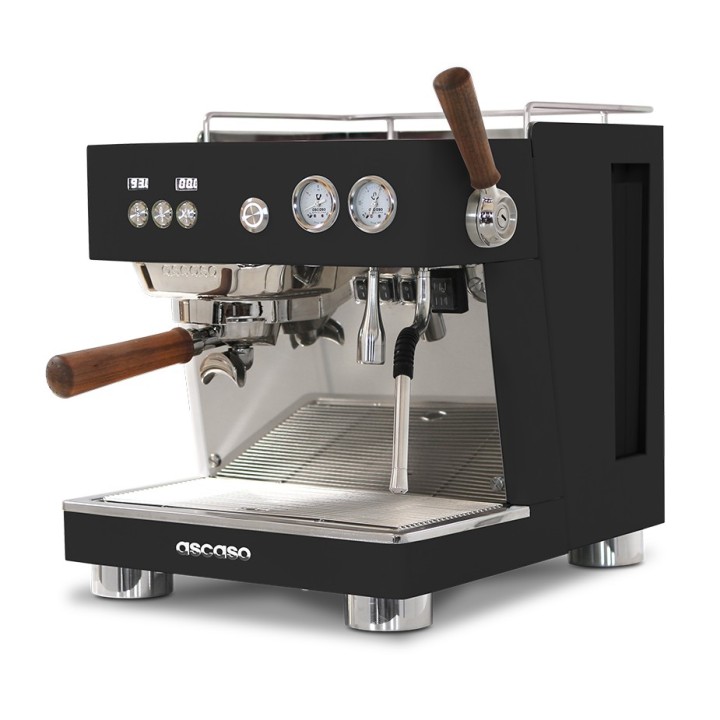 Ascaso Baby T Plus Svart Espressomaskin Inkl. Eureka Mignon Libra 65 Kvarn, Baristautrustning, Vattenfilterkanna & 1kg Kaffe