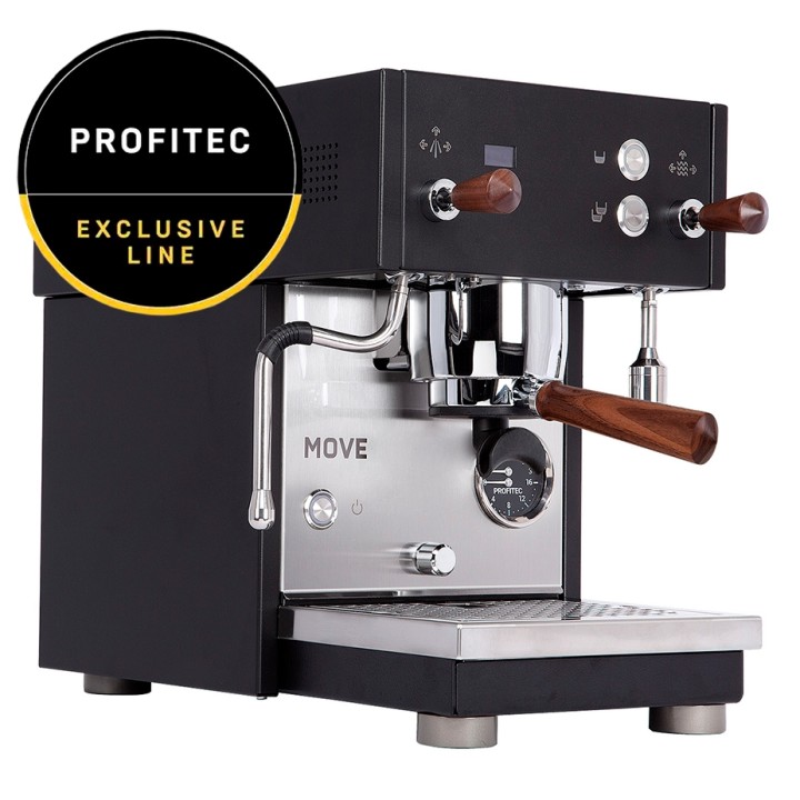 Profitec MOVE Espressomaskin - Exclusive Line Inkl. Eureka Mignon Libra 65 Espressokvarn, Knockbox & Rengöringsborste