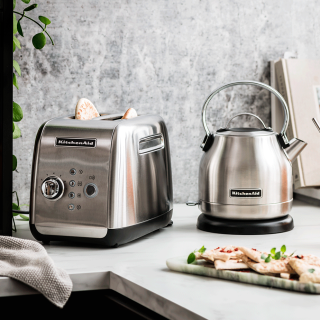 KitchenAid 5KMT221ESX Brödrost 2 Skivor Stål KitchenAid 5KMT221ESX Brödrost 2 Skivor Stål