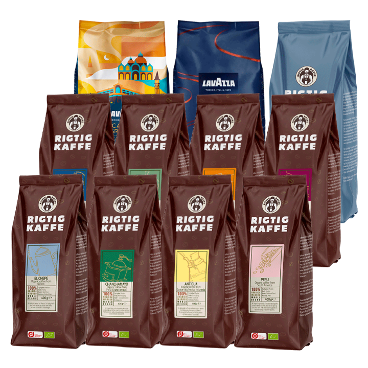 Rigtig Kaffe & Lavazza Mixpaket 6,2kg