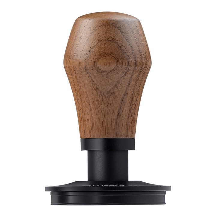 Normcore V4 Tamper med fjäder, räfflor & titaniumbeläggning 58 mm Valnöt