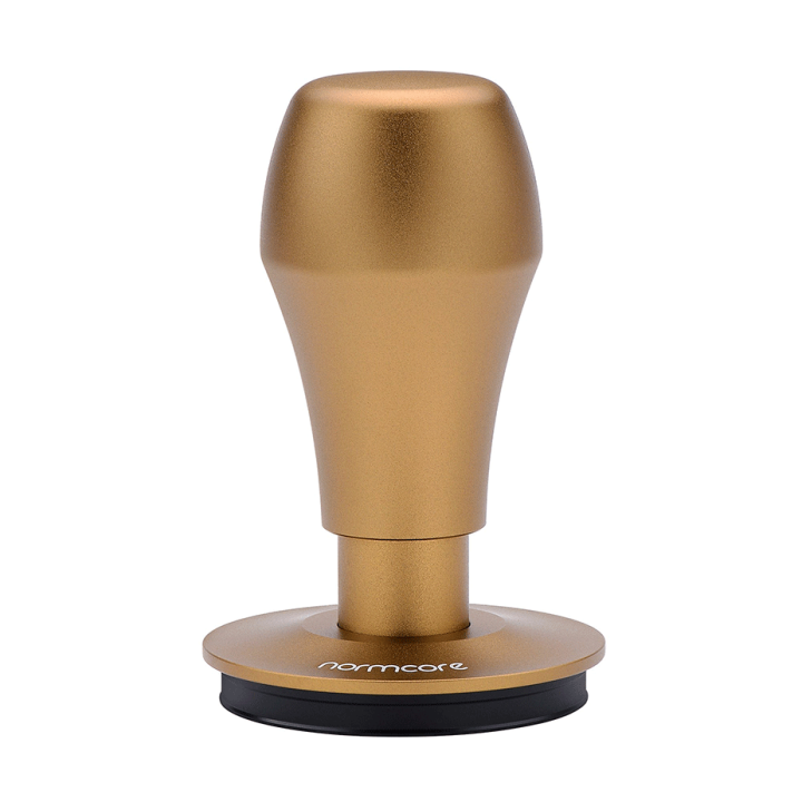 Normcore V4 Tamper med Fjäder, Räfflor & Titaniumbeläggning 58 mm Special Version Guld