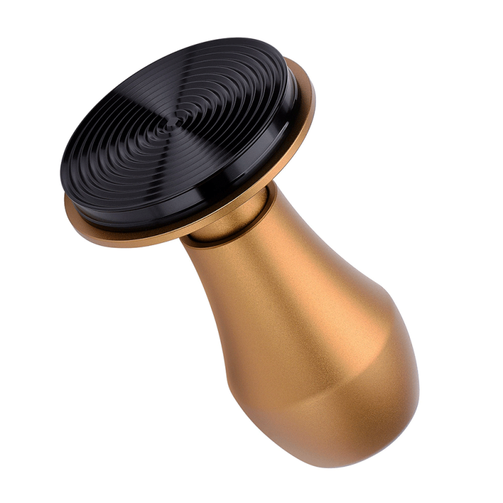 Normcore V4 Tamper med Fjäder, Räfflor & Titaniumbeläggning 58 mm Special Version Guld