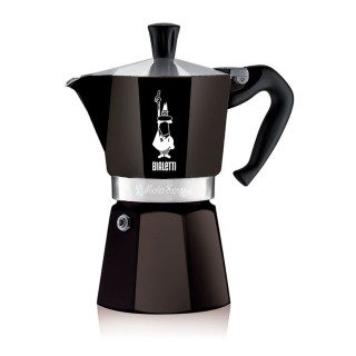 Bialetti Moka Express 6 Koppar. Espressokanna Svart