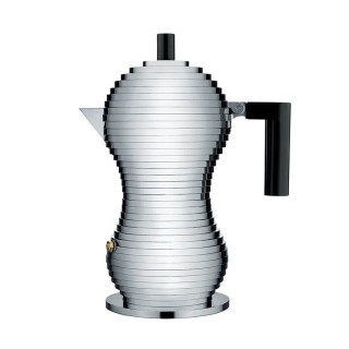 Alessi Pulcina 3 Kop. Espressokanna Svart