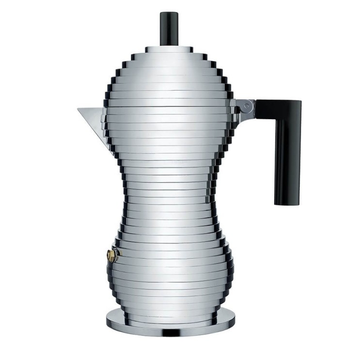 Alessi Pulcina 6 Kop. Espressokanna Svart