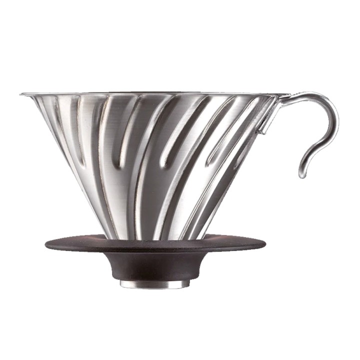 Hario V60 metall dripper stål 2 koppar.