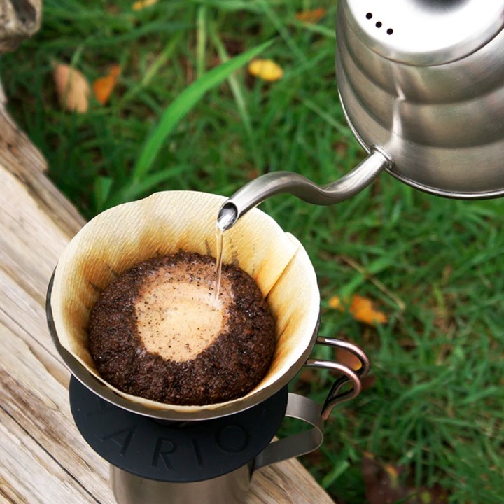 Hario V60 metall dripper stål 2 koppar.
