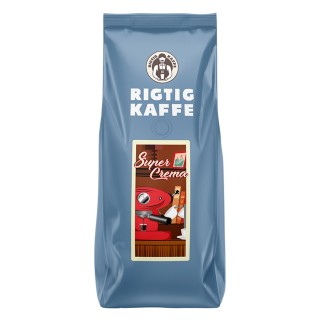 Rigtig Kaffe Super Crema 500g Hela kaffebönor