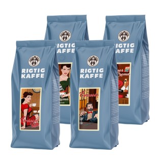 Rigtig Kaffe Mixpaket 2kg Hela kaffebönor