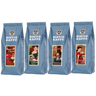 Rigtig Kaffe Mixpaket 2kg Hela kaffebönor
