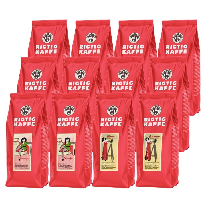 Rigtig Kaffe Dianora & Fiorenza 6kg Hela kaffebönor