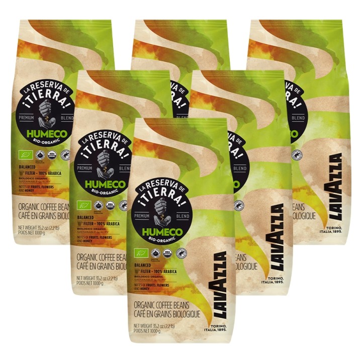 Lavazza La Reserva de Tierra Humeco Ekologisk 6kg Hela kaffebönor