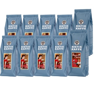 Rigtig Kaffe Mixpaket 6kg Hela kaffebönor