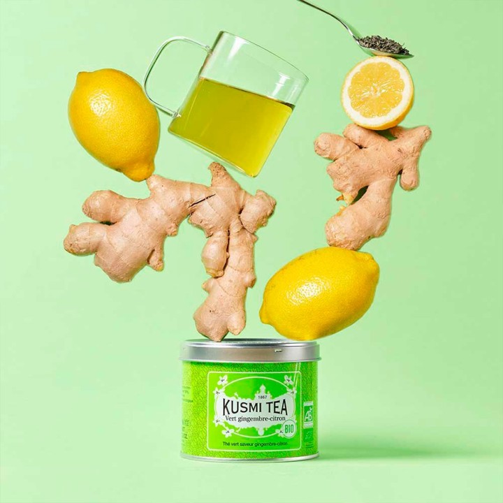 Kusmi Grönt te citron och ingefära ekologiskt 100 g