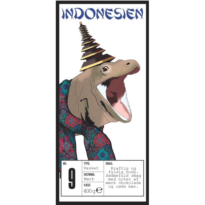 Rigtig Kaffe Indonesien Nr. 9 - 400 g Hela kaffebönor