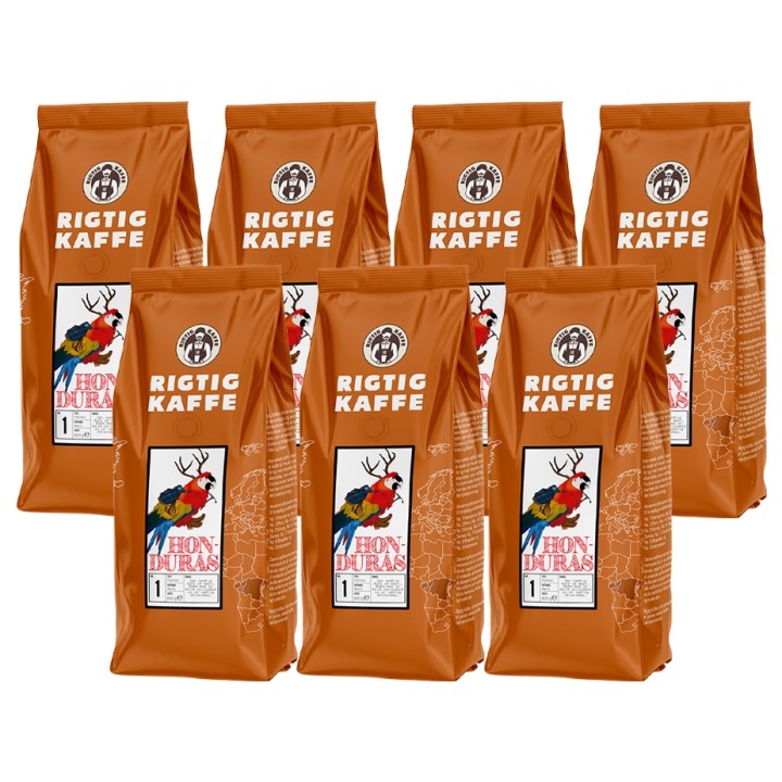 Rigtig Kaffe Honduras No. 1 - 7x400g Hela kaffebönor