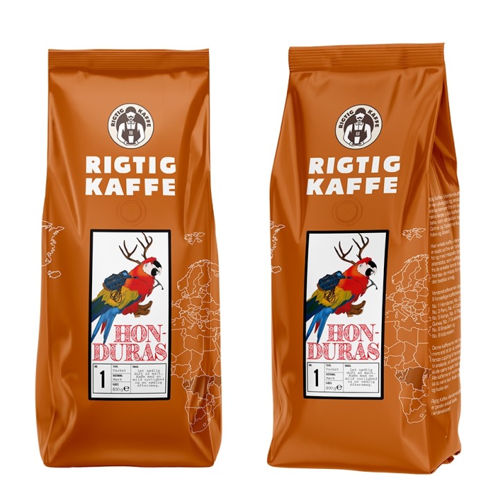 Rigtig Kaffe Honduras No. 1 - 7x400g Hela kaffebönor