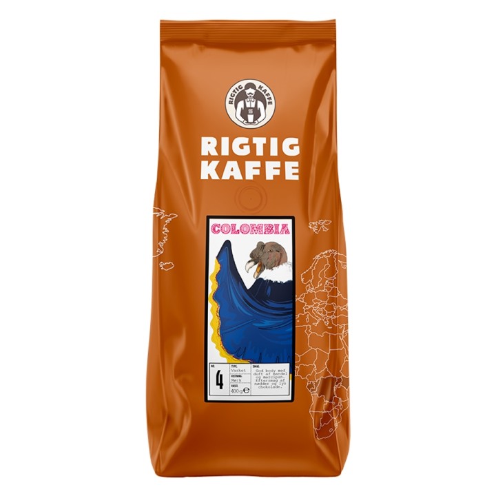 Rigtig Kaffe Colombia No. 4 - 15x400g Hela kaffebönor