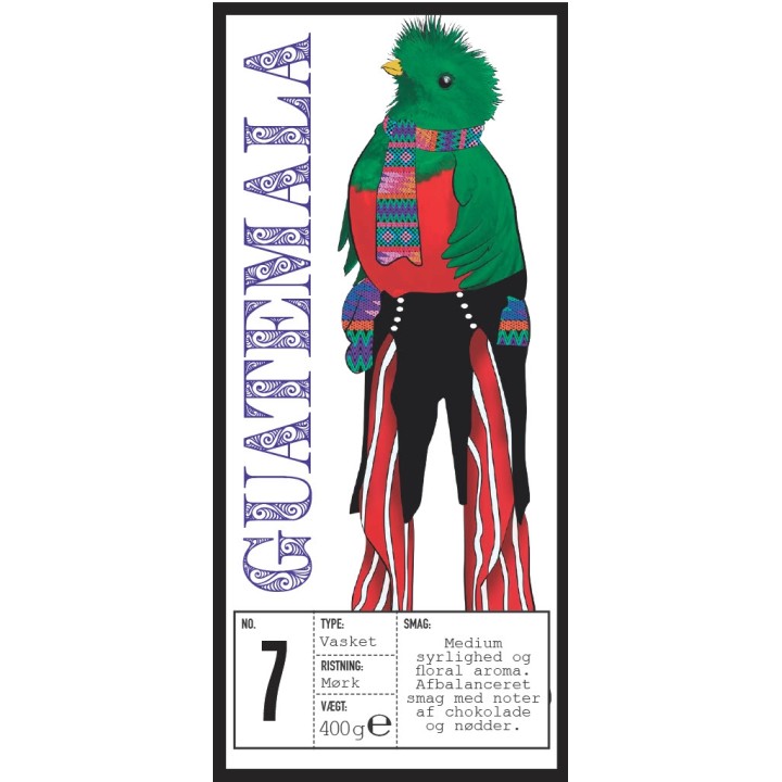 Rigtig Kaffe Guatemala No. 7 - 7x400g Hela kaffebönor