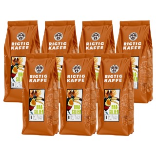 Rigtig Kaffe Brasilien No. 8 - 7x400g Hela kaffebönor