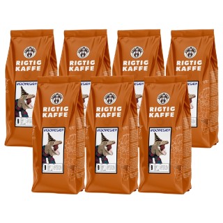 Rigtig Kaffe Indonesien No. 9 - 7x400g Hela kaffebönor