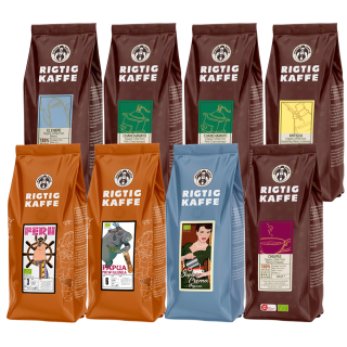 Rigtig Kaffe Ekologisk Mixpaket 3,3kg Hela kaffebönor