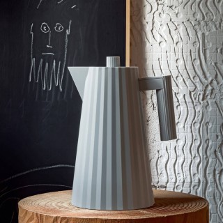 Alessi Plissé Vattenkokare 1,7L Grå
