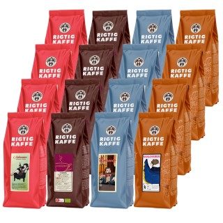 Rigtig Kaffe Mixpaket 16 st Helkaffebönor
