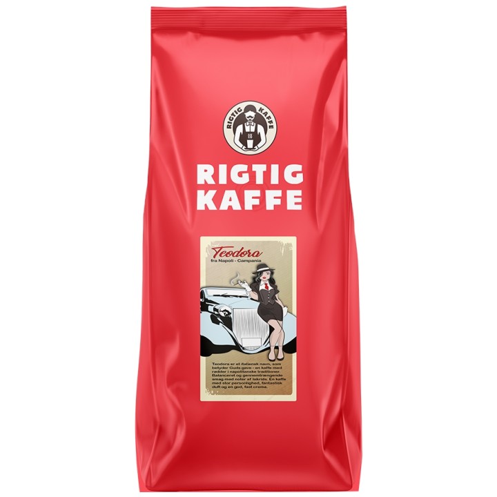 Rigtig Kaffe Teodora v/24kg Hela kaffebönor