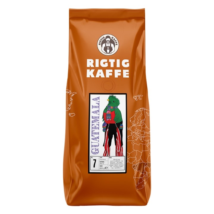 Rigtig Kaffe Guatemala No. 7 v/24kg Hela kaffebönor