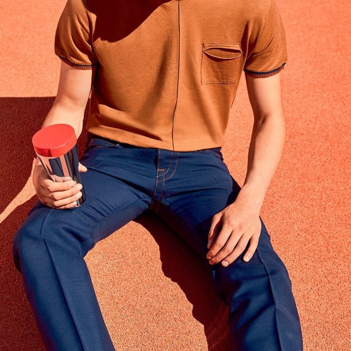 Alessi Caffa Resekopp 0,4 L Röd