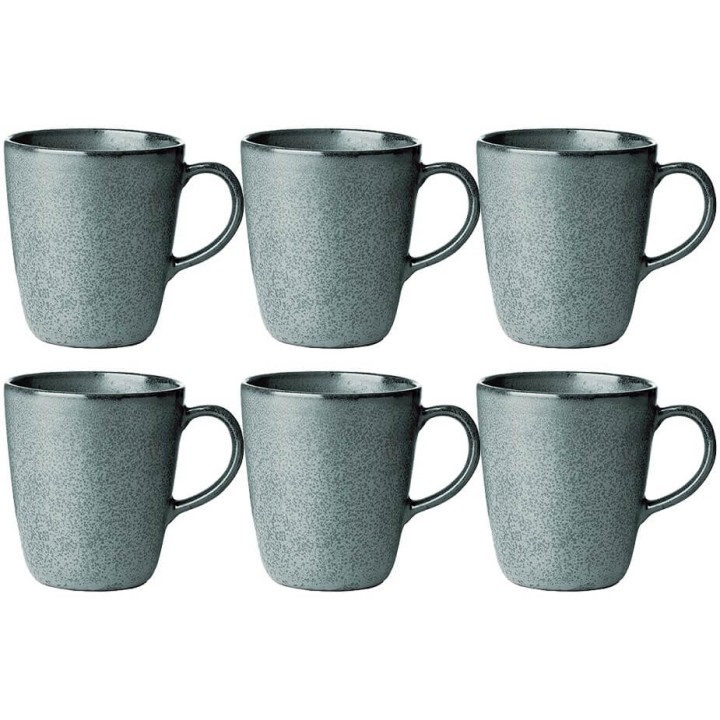 Aida RAW Kopp med Handtag 35 cl 6 Stk Northern Green