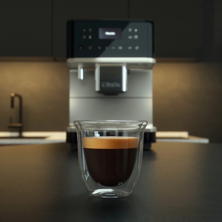 Miele CM 6360 MilkPerfection Obsidiansvart CleanSteelMetallic