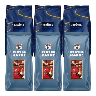 Super Crema Mixpaket 6kg Hela kaffebönor