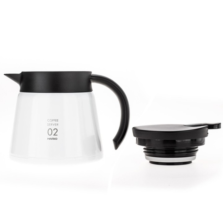 Hario V60-02 Rostfritt Stål Kanna 0,6 L Vit