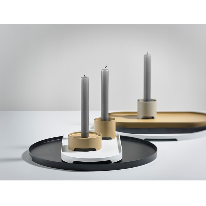 Zone Singles Bricka 35 cm Svart