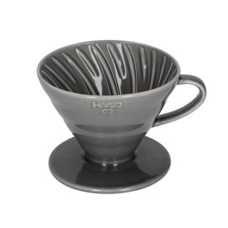 Hario V60-02 Keramisk Dripper Grå 2 Koppar.